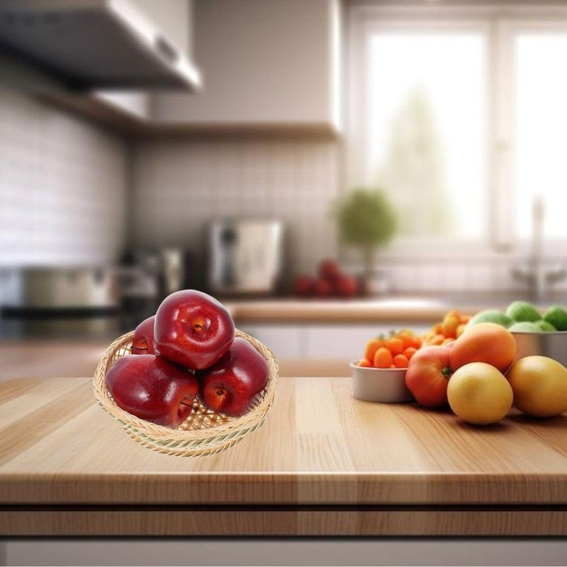 SINGAA تفاح صناعي مزيف للمنزل، المتاجر، الفنادق، طاولة الطعام، الاستقبال، التصوير، المطبخ، تعليم الأطفال وتزيين الفعاليات - (عبوة من 5) - Image 5