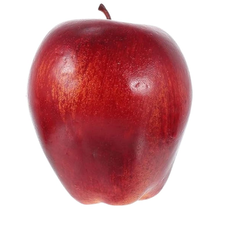 SINGAA تفاح صناعي مزيف للمنزل، المتاجر، الفنادق، طاولة الطعام، الاستقبال، التصوير، المطبخ، تعليم الأطفال وتزيين الفعاليات - (عبوة من 5) - Image 3