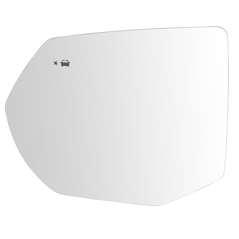 TRQ Left Mirror Glass with Blind Spot Indicator Clear Drivers Side Compatible with 20212024 Chevrolet Suburban Tahoe GMC Yukon Yukon XL GM1324217