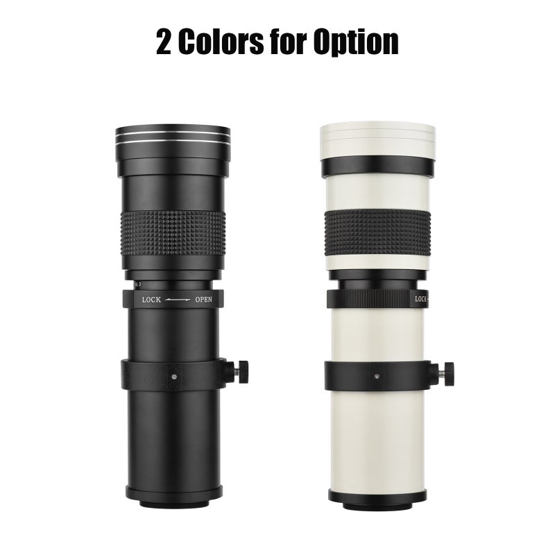 Camera MF Super Telephoto Zoom Lens F/8.3-16 420-800mm T2 Mount with M-mount Adapter Ring 1/4 Thread Replacement for Canon M M2 M3 M5 M6 Mark II M10 M50 M100 M200 Cameras - Image 3