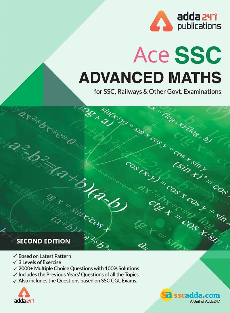 Advance Maths Book for SSC CGL, CHSL, CPO and Other Govt. Exams (English Printed Edition)  - Image 1