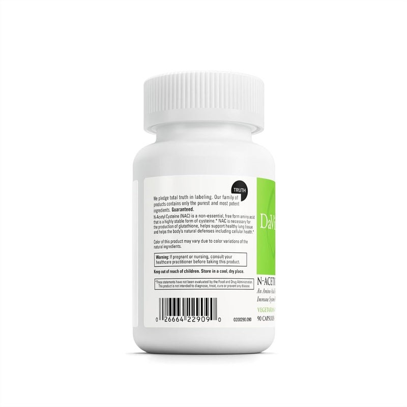 DAVINCI Laboratories  NAcetyl Cysteine 500 mg  an Amino Acid Supplement to Support Immune System Function and Lung Health  Vegetarian GlutenFree  90 Capsules - Image 3