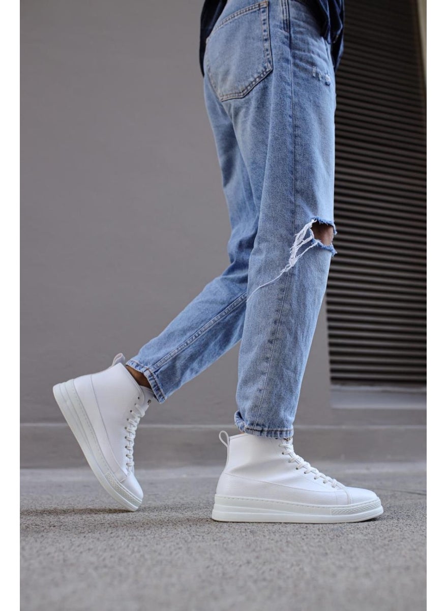 KnACK - High Sole Shoes C-030 White - Image 1