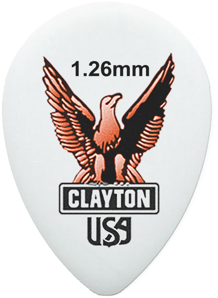 Clayton Picks ST126/12 1.26 mm Guitar Picks, 12 Pieces - Image 2