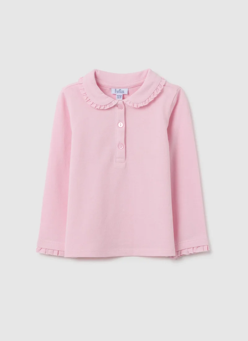 او في اس BABY COTTON PINK REGULAR FIT T-SHIRT