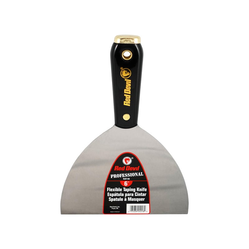 Red Devil 4218 Flexible Taping Knife, 6", Gray