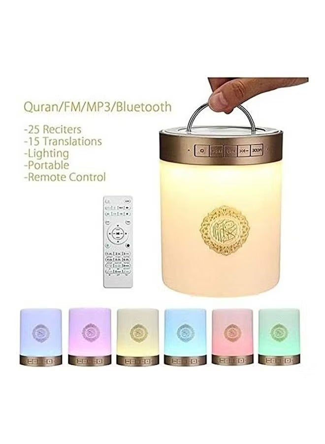 JAJEEK Portable Quran Speaker SQ 112 touch lamp Multicolor - Image 3