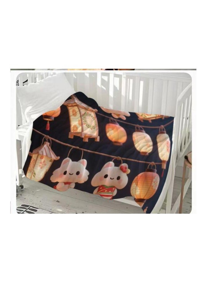 general Children's or student cartoon flannel thin blanket (warm and comfortable, suitable for sleep, games) 100cm*150cm - Image 3