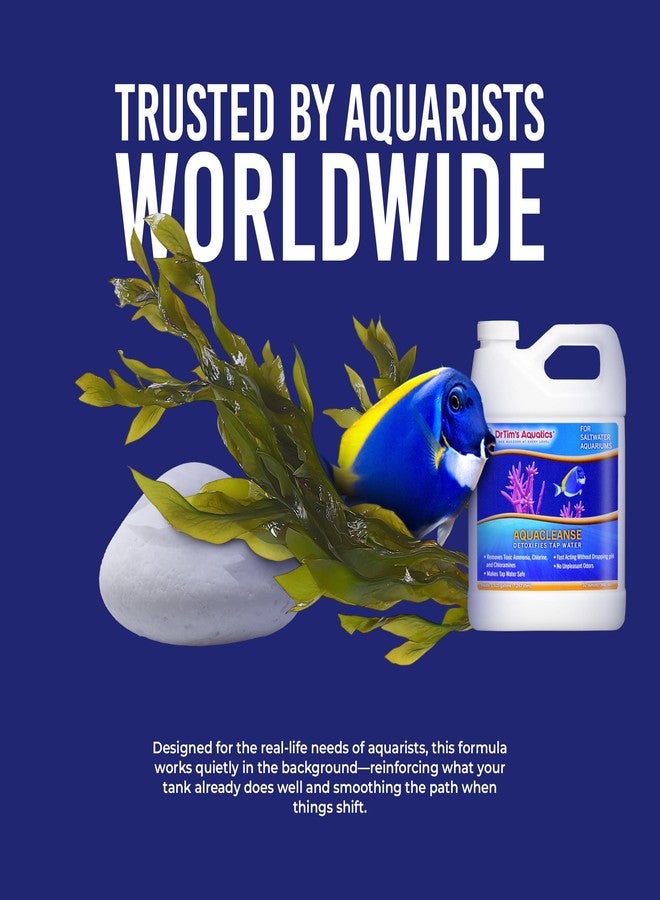دي آر تيم أكواتيكز دكتور تيمز أكواتيكس أكوا كلينز لأحواض أسماك المياه المالحة - 32 أونصة - مزيل للسموم، ومزيل للكلور، ومخفض للأمونيا لأحواض الأسماك الجديدة والمجهزة. - Image 5