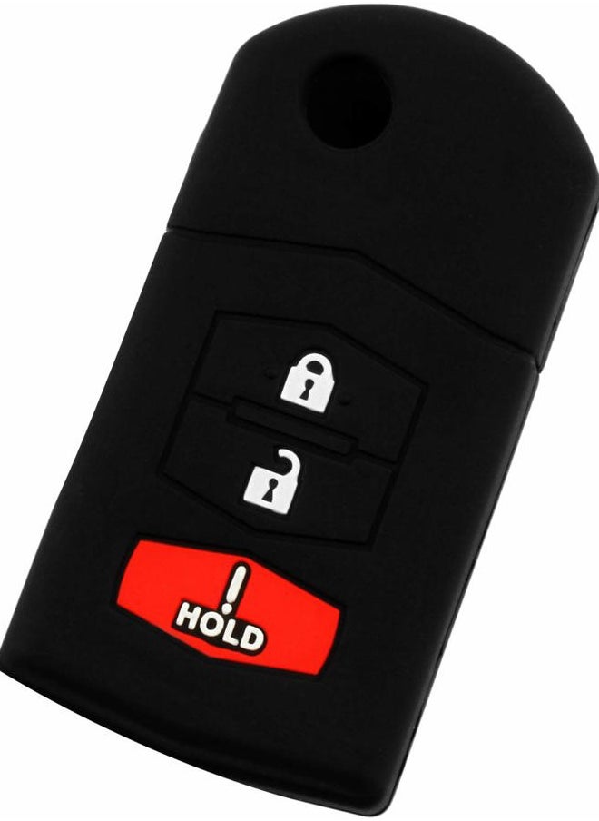OwnMy KeyGuardz Keyless Remote Car Flip Key Fob Outer Shell Cover Soft Rubber Case for Mazda CX-5 CX-7 CX-9 MX-5 MPV RX-8  - Image 1