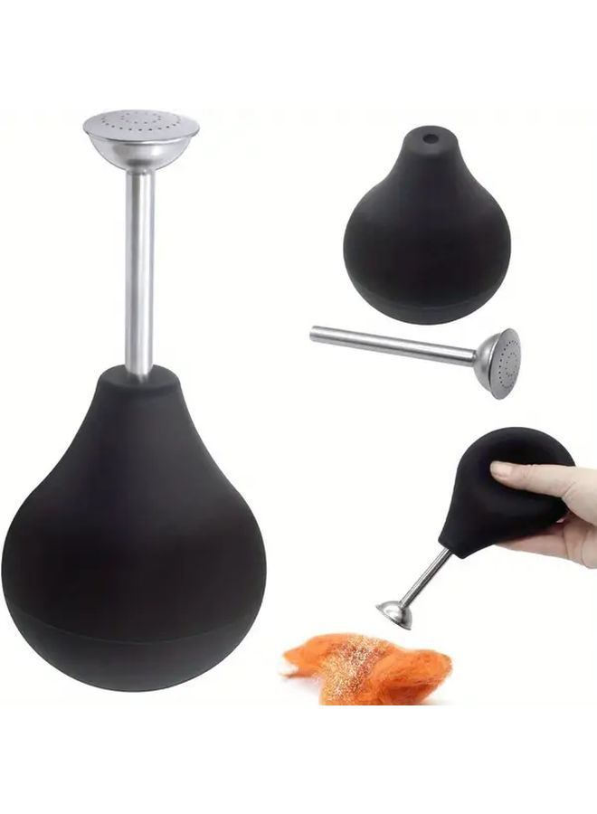 Green Silicone Ball Sprinkler with Stainless Steel Nozzle for Wet Felting Projects - Image 2