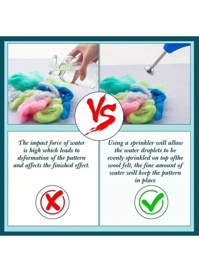 Green Silicone Ball Sprinkler with Stainless Steel Nozzle for Wet Felting Projects - Image 5