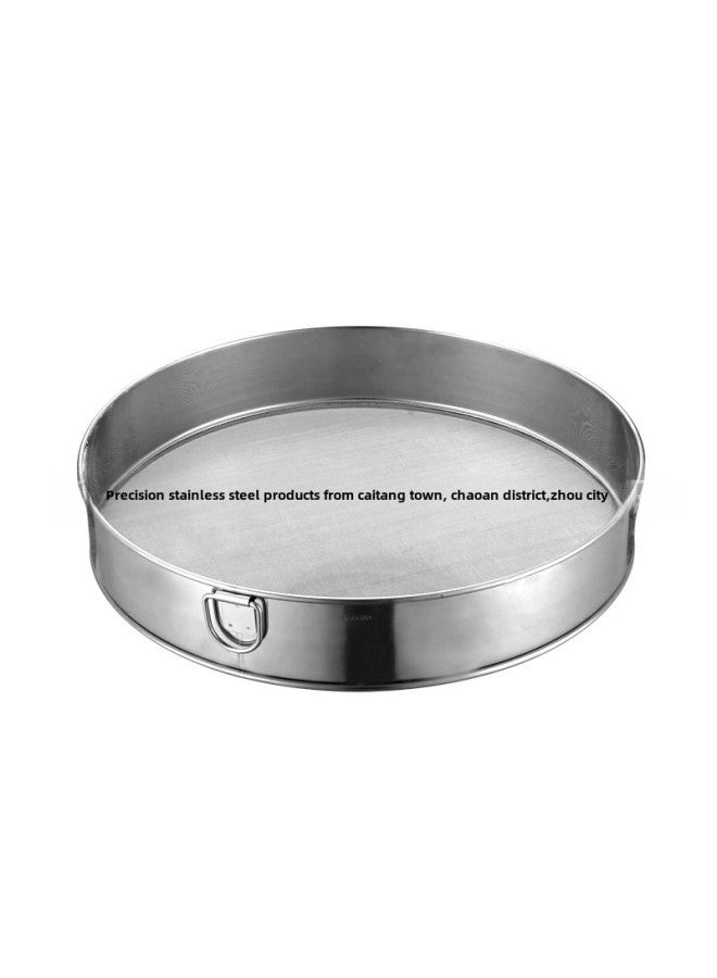 Thickened 60-mesh 304 Stainless Steel Handheld Ultra-fine Flour Sieve For Baking Noodle Shops Durable Kitchen Utensil-Specifications:-Steel Ring 304-Net 304-With Hook -- 15-20-25-30 Set (box Packaging)  - Image 5
