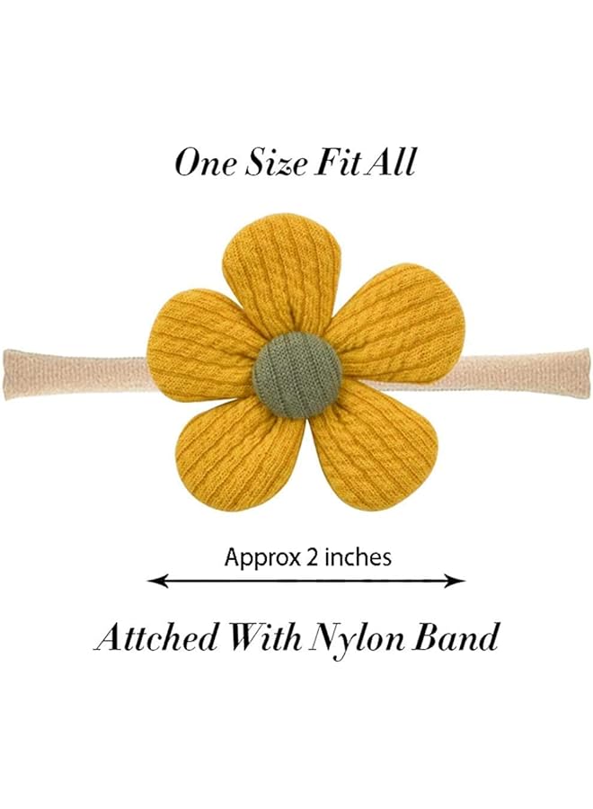 erorex 10Pcs Baby Girl Headbands Floral Headbands Flower Hair Accessories For Newborn Infant Toddler Baby - Image 3