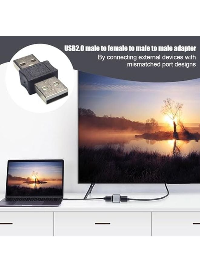 USB Male To Female Adapter Converter Universal Compatibility High Speed Design For Desktop Laptop PC Car Travel Home Charging - Image 4