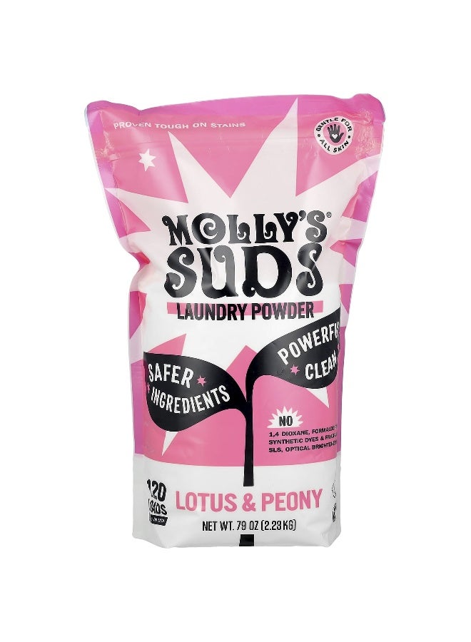 MOLLY'S SUDS Molly's Suds, Laundry Powder, Lotus & Peony, 79 oz (2.23 kg)  - Image 1