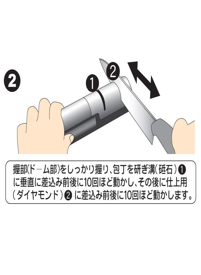KASUMI Sumikama Kasumi 33001 Diamond Sharpener, Silver, Rough Sharpening, Finishing Sharpener, Made in Japan, Seki City, Gifu Prefecture - Image 3