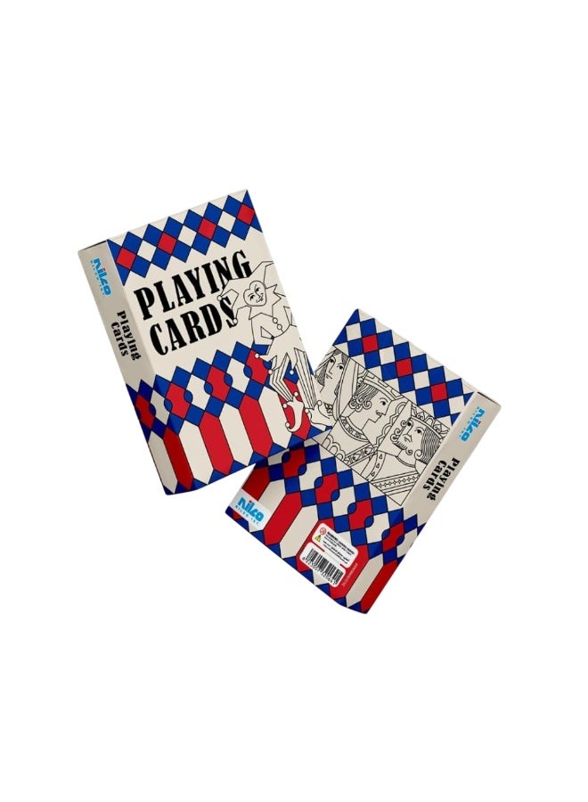 Nilco - Premium Playing Cards - Red and Blue - 23574
