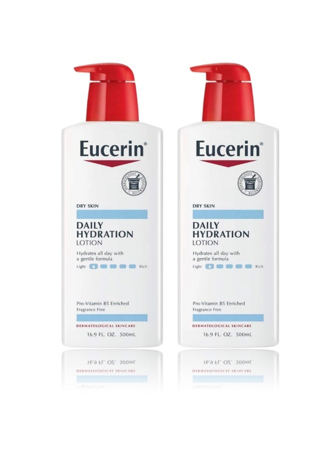 Eucerin Daily Hydration Fragrance Free Body Lotion For Dry Skin Long Lasting Moisturizing Lotion 500 ml