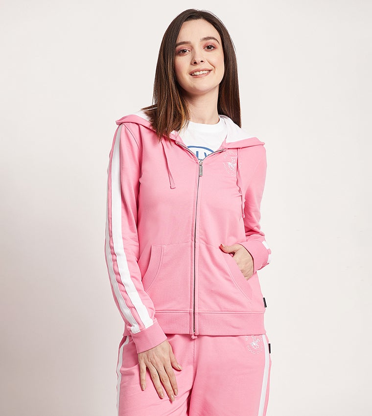 Beverly Hills Polo Club Logo Detail Hooded Jacket