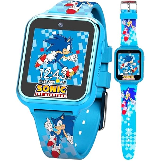 rayihni Snc4055Az Sonic The Hedgehog Digital Smartwatch For Kids, 40 Mm Diameter, Blue - Image 2