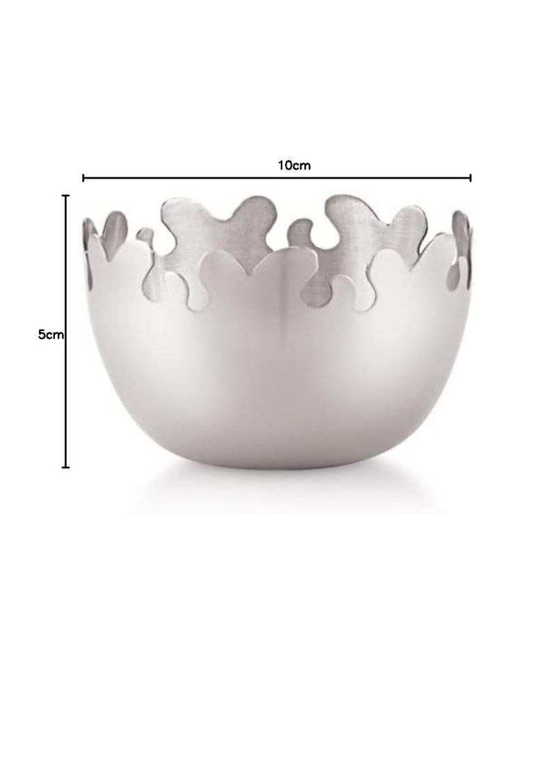 FINALITY FINALITY Stainless Steel Navratn Dessert and Serving Bowl Size 10 cm 3  - Image 3