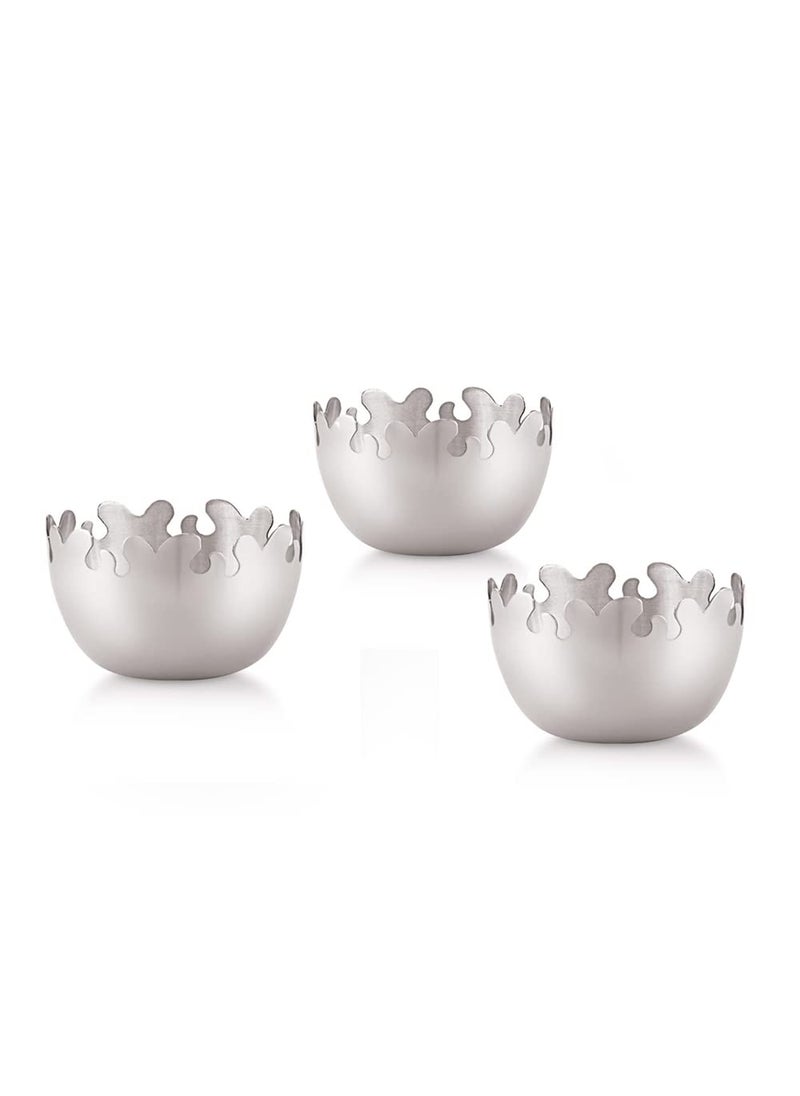 FINALITY FINALITY Stainless Steel Navratn Dessert and Serving Bowl Size 10 cm 3  - Image 1