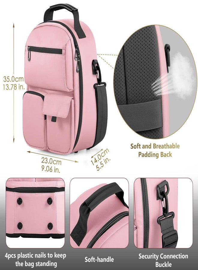 FOREGOER Carrying Case for Meta Quest 3/Oculus Quest 2, Hard Travel Storage Case Compatible with Meta Oculus Quest 2 Headset, Quest Pro and Accessories, VR All-in-One Gaming Headset (Pink) - Image 4