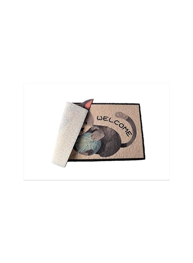 Home Concept Slip Silk Circle Door Mat 75 * 45 CM - Image 2