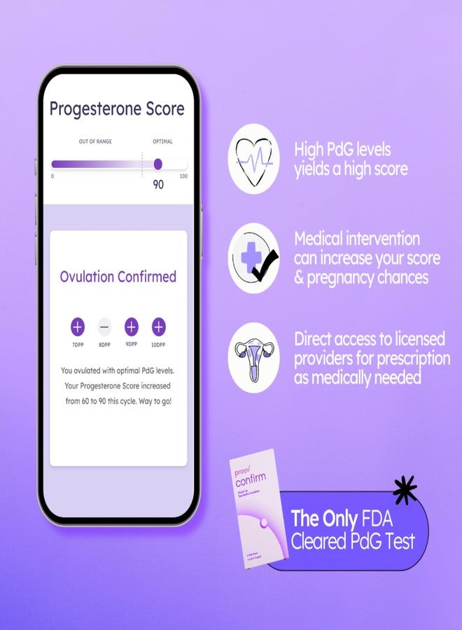 Proov Predict & Confirm Ovulation | Predict The Fertile Window and Confirm Successful Ovulation with one Dual-Hormone Test kit | 15 LH Tests and 5 FDA Cleared PdG Tests | One Cycle Pack - Image 5