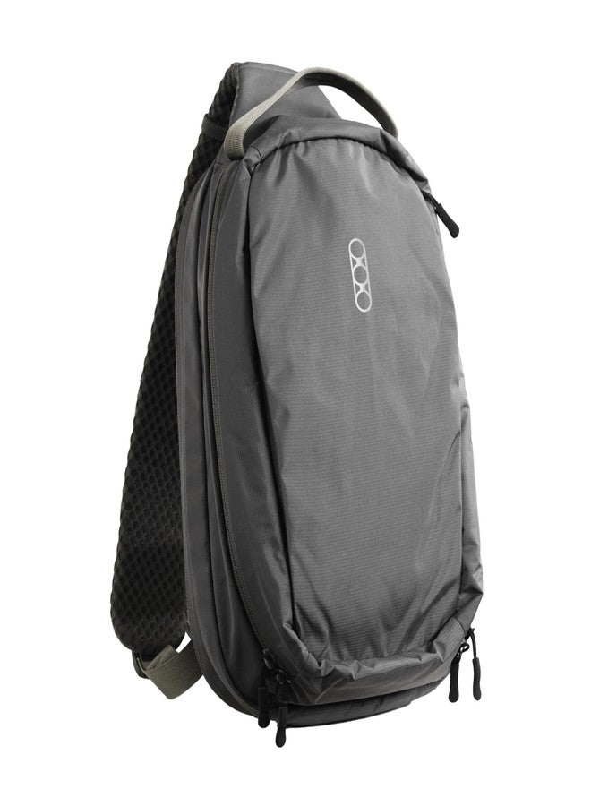 Eberlestock Fade Sling Tactical Crossbody Bag for Men - EDC Sling Backpack with Concealed Carry Compartment, Hydration Pass-Through, Loop Lined Pockets - 14”x9”x4.5”, 573 Cu In - Steel - Image 1