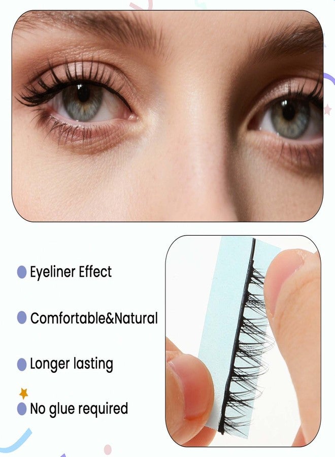 Gtziqa 120 Pcs Self Adhesive Eyelashes Tape, Strong-Hold False Eyelash Tape Strip Reusable Lash Glue Strip Waterproof Lash Tapes Eyelash Glue Liner Natural Look Long Lasting (Black Band) - Image 4