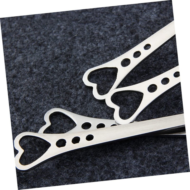 HANABASS Heart Shaped Stirring Spoons 10 Piece Stainless Steel Set For Dessert Cake Coffee Metal Perfect For Office Home And Parties - Image 3