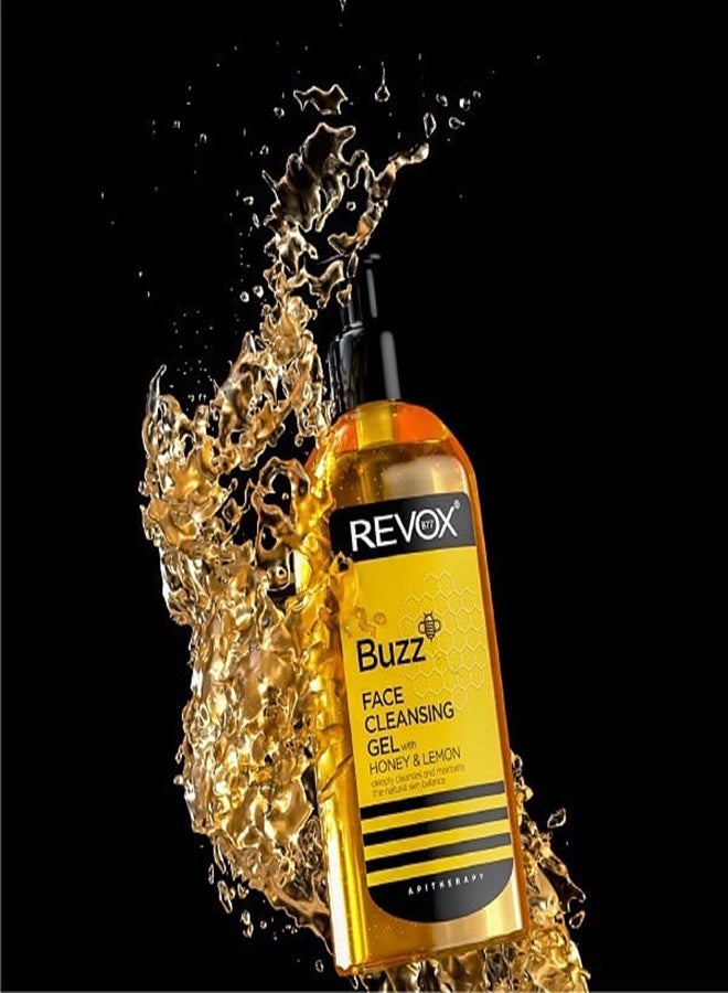 REVOX Buzz Face Cleansing Gel Honey & Lemon - 180ml - Image 3