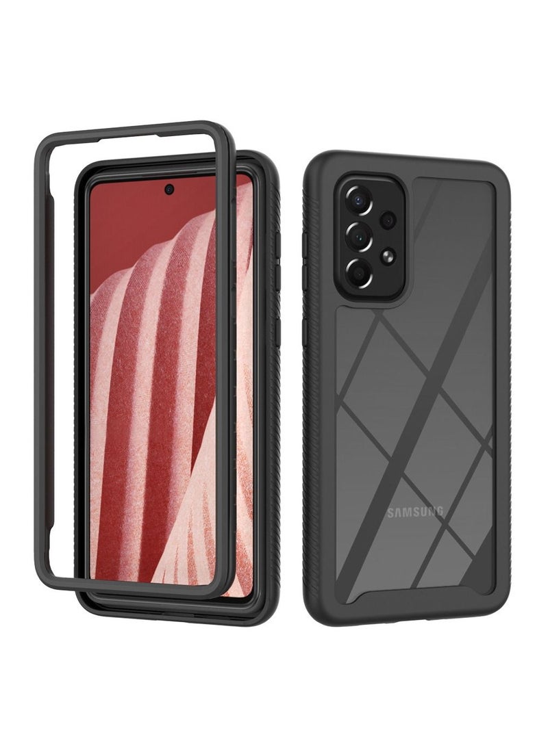 Generic - for Samsung Galaxy A73 5G Case, Shockproof Protective Phone Cover Black/Clear - Image 1