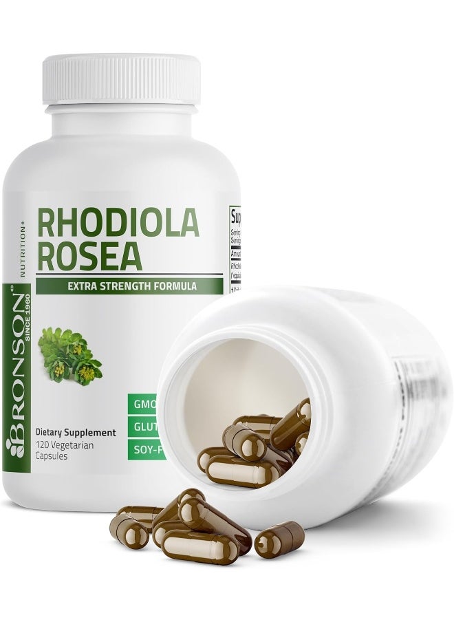 Bronson Rhodiola Rosea 1000Mg Supplement - Adaptogenic Herb For Brain, Stress & Mood Support - Non-Gmo, 120 Vegetarian Capsules  - Image 4
