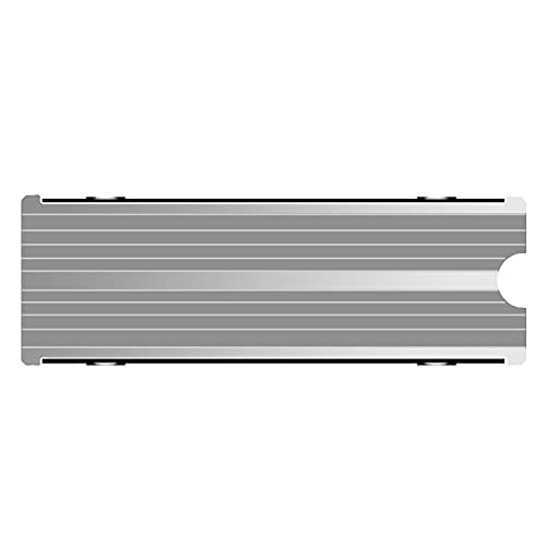 SGTKJSJS M.2 Heatsink Cooler 2280 SSD Double-Sided Heat Sink with Thermal Silicone pad for PS5/PC PCIE NVME M2 SSD (Silver) - Image 2