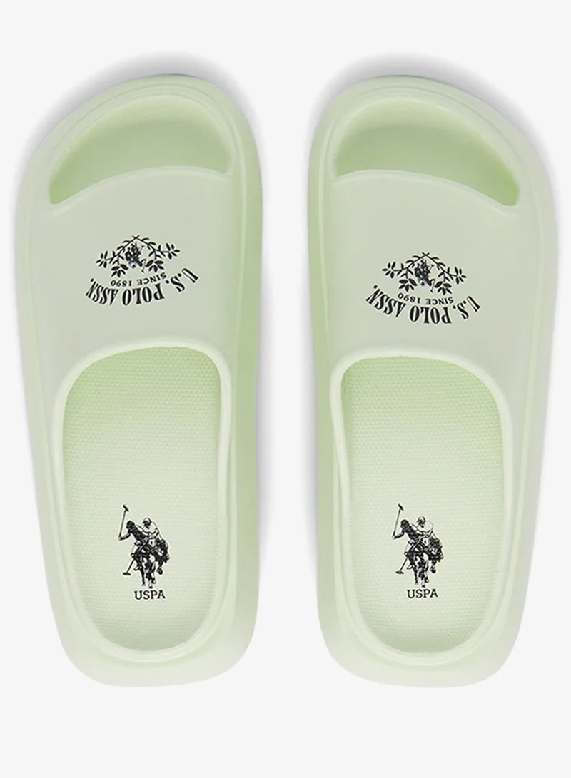U.S. Polo Assn. Mint Women's Mint Slides - High-Quality Sole Lightweight Shoes & Trendy Design for Women | Best Price UAE