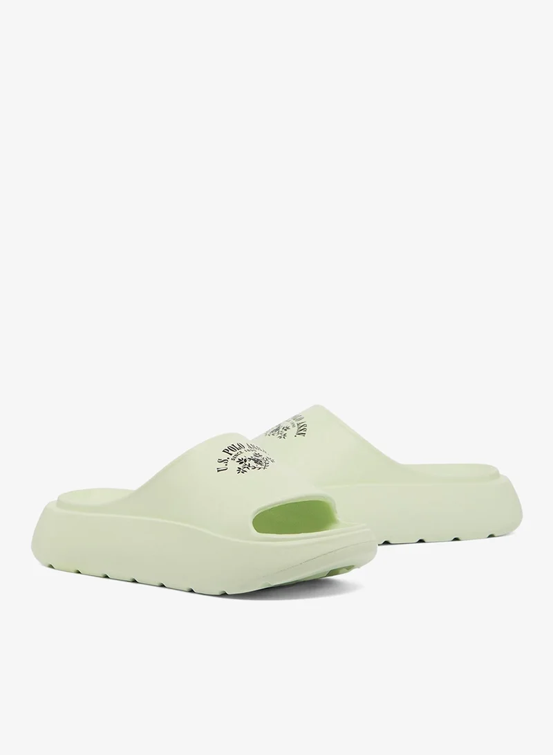 U.S. Polo Assn. Mint Women's Mint Slides - High-Quality Sole Lightweight Shoes & Trendy Design for Women | Best Price UAE