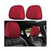 KHGUZ Car Headrest Covers 2PCS AntiDirty Vehicle Head Rest Protector Reusable Flexible Automotive Interior Seat Pillow Protective Covering Accessories Universal for SUV Sedan Truck Wine Red - Image 2
