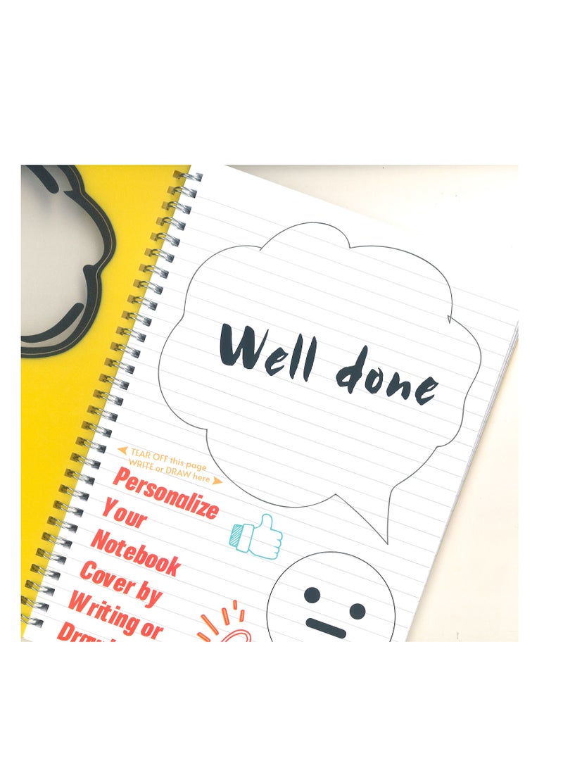 Foldermate دفتر ملاحظات حلزوني بحجم B5 مكون من 70 ورقة - Image 2