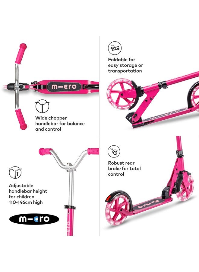 Micro Scooters | Cruiser LED Children's Scooter | Handlebar Adjustable | Lightweight | Light Up Wheels | Foldable | 6-12yrs | Boys & Girls - Image 4
