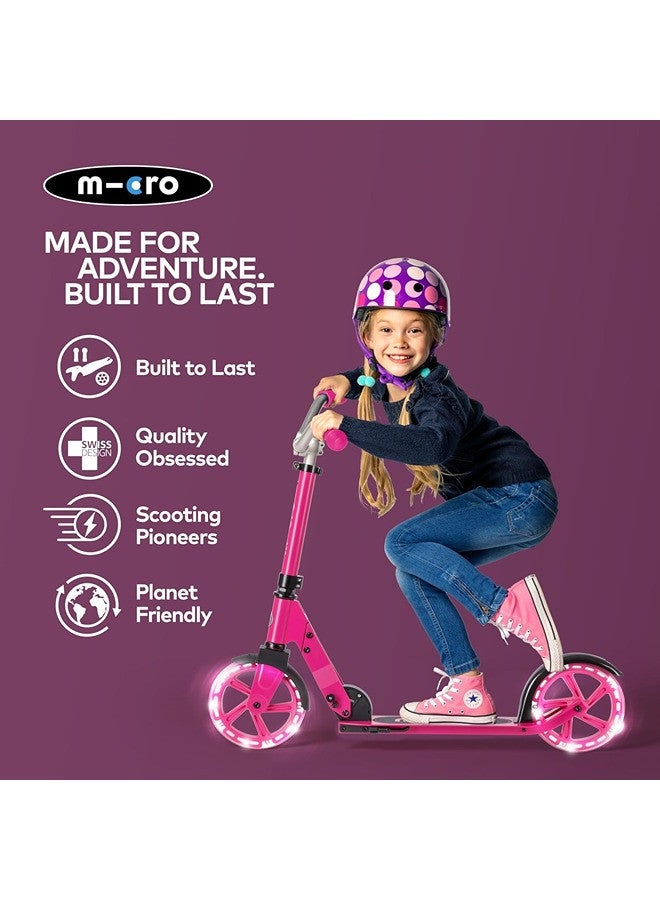 Micro Scooters | Cruiser LED Children's Scooter | Handlebar Adjustable | Lightweight | Light Up Wheels | Foldable | 6-12yrs | Boys & Girls - Image 5