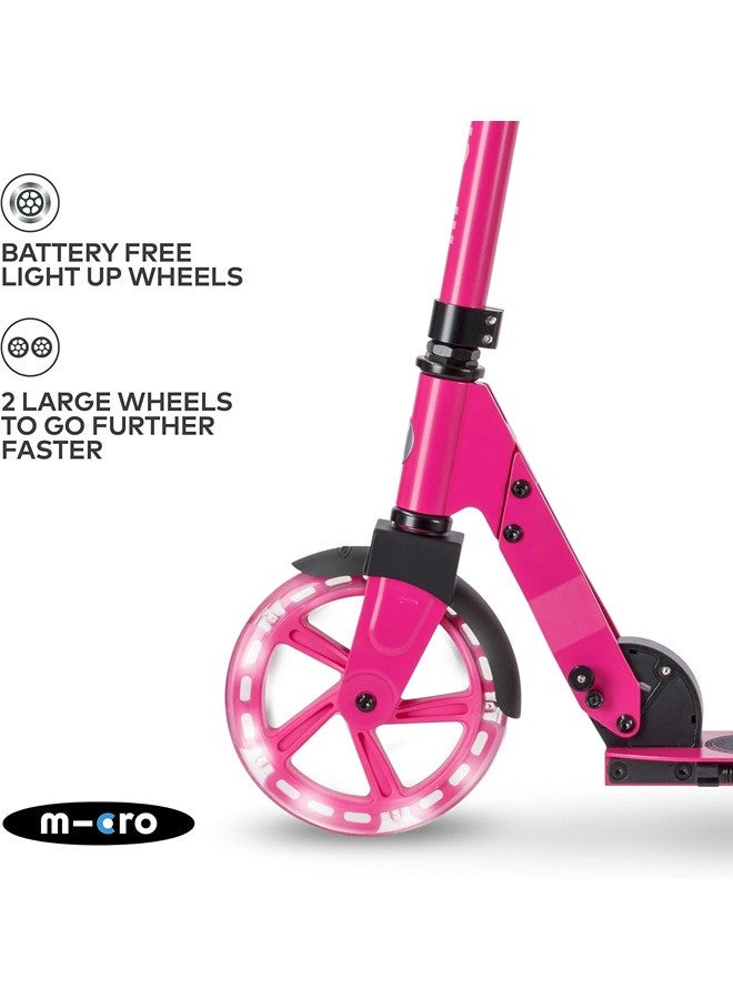 Micro Scooters | Cruiser LED Children's Scooter | Handlebar Adjustable | Lightweight | Light Up Wheels | Foldable | 6-12yrs | Boys & Girls - Image 3