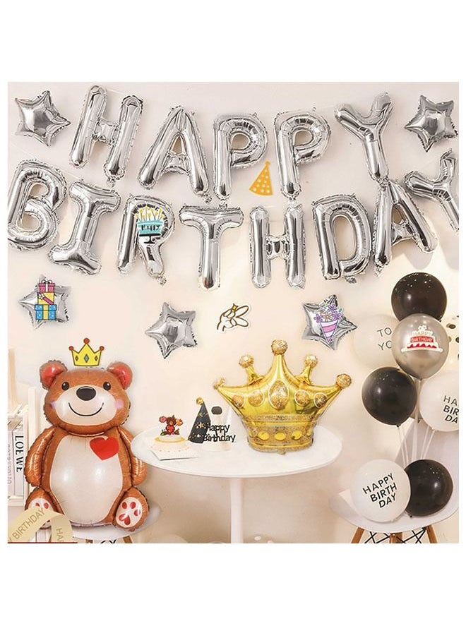 ZCM-HAPPY - Happy Birthday Party Balloons Decoration Set Is Durable And High Quality - Image 1