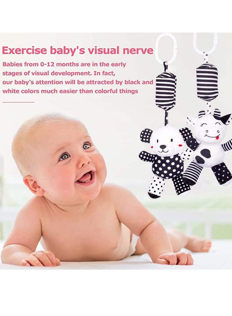 Colorful Baby Spiral Plush Toys for Car Seats and Cribs, Sensory Hanging Rattles for Newborns, Perfect Gift for Infants - Image 4