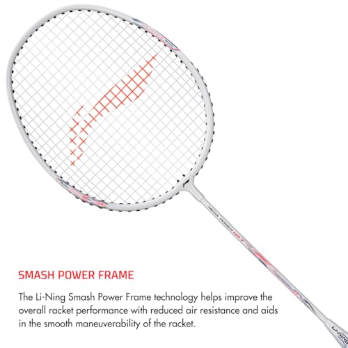 Li-Ning Aluminum Badminton Racket Mega Power 7 , Blue/Orange - Image 2