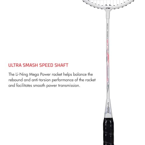 Li-Ning Aluminum Badminton Racket Mega Power 7 , Blue/Orange - Image 3
