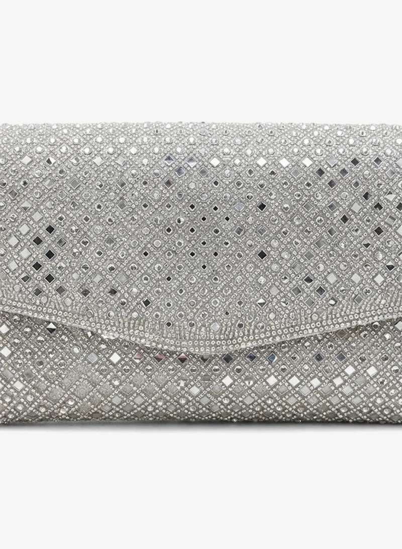 Viny Viny Women's Crystal Lattice Envelope Clutch – Rhinestone Embellished Evening Bag