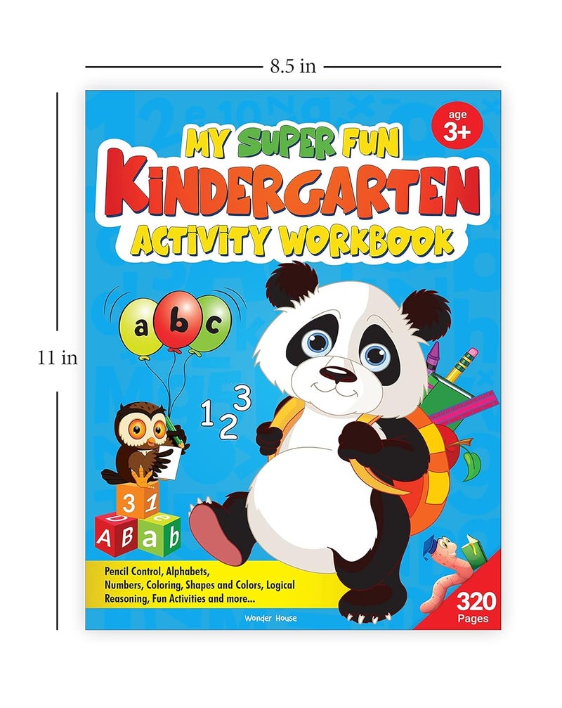 My Super Fun Kindergarten Activity Workbook for Children : Pattern Writing, Colors, Shapes, Numbers 1-10, Early Math, Alphabet, Brain Booster Activities, Following Directions - Image 3